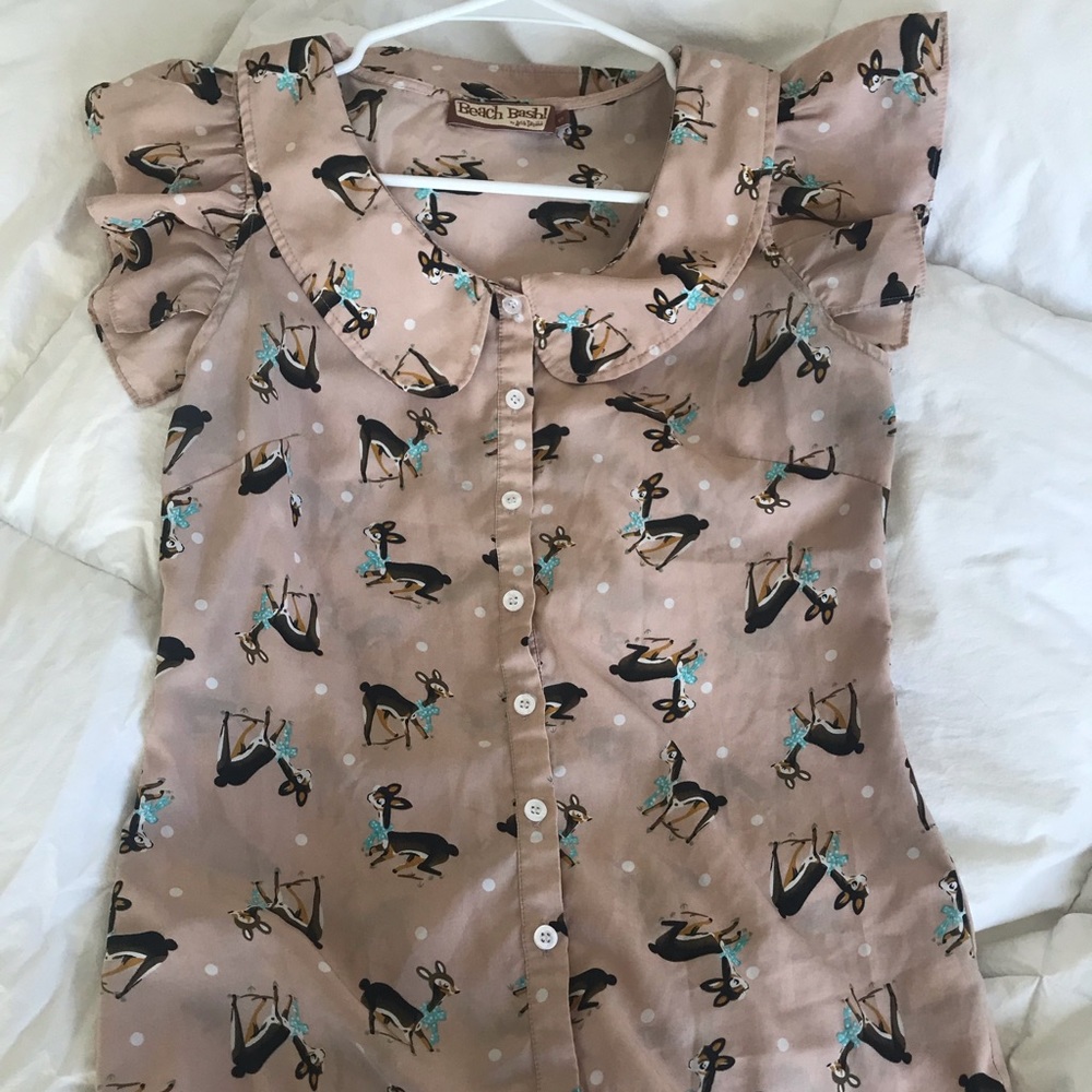 Tatyana Ruffle Sleeve Blouse